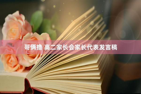 哥俩撸 高二家长会家长代表发言稿